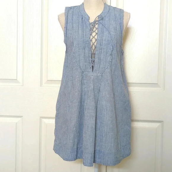 Free People Poppin Off Lace-Up Mini Dress - Picture 4 of 9